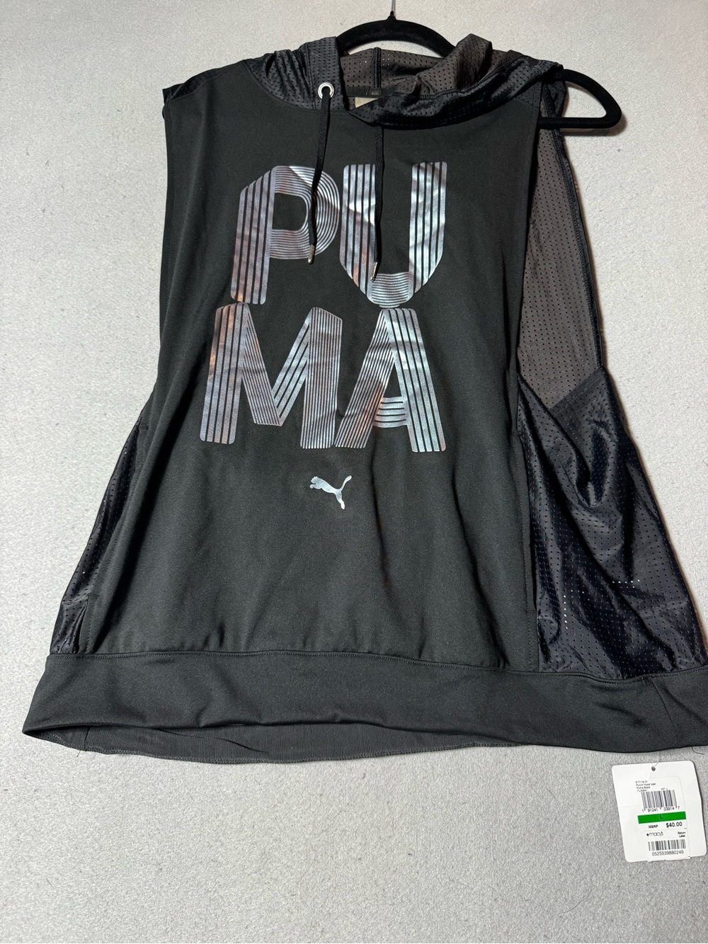 NWT Puma Punch Hood Vest with Reflective Logo Size L
